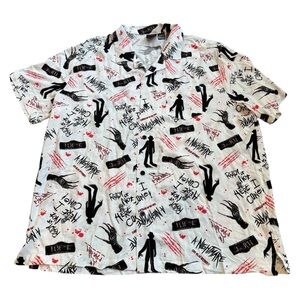 Freddie Krueger Shirt Mens 3XL Button Down Horror Movie Nightmare On Elm Street